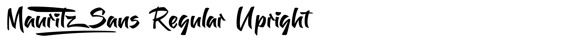 Mauritz Sans Regular Upright image
